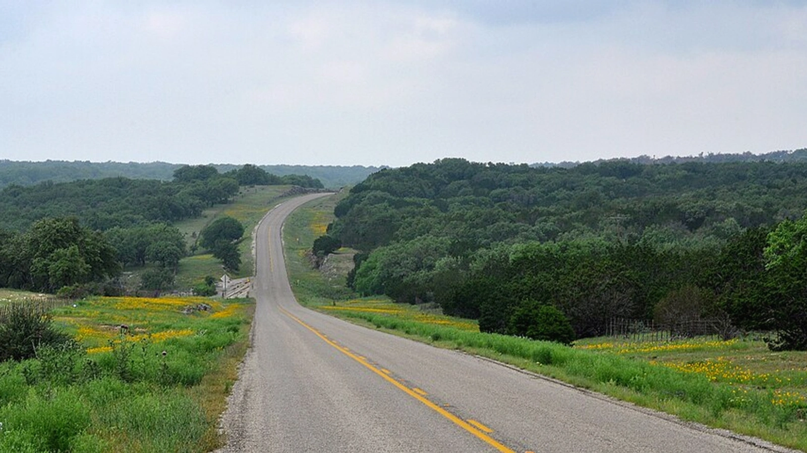 Open Texas land access road near Conroe